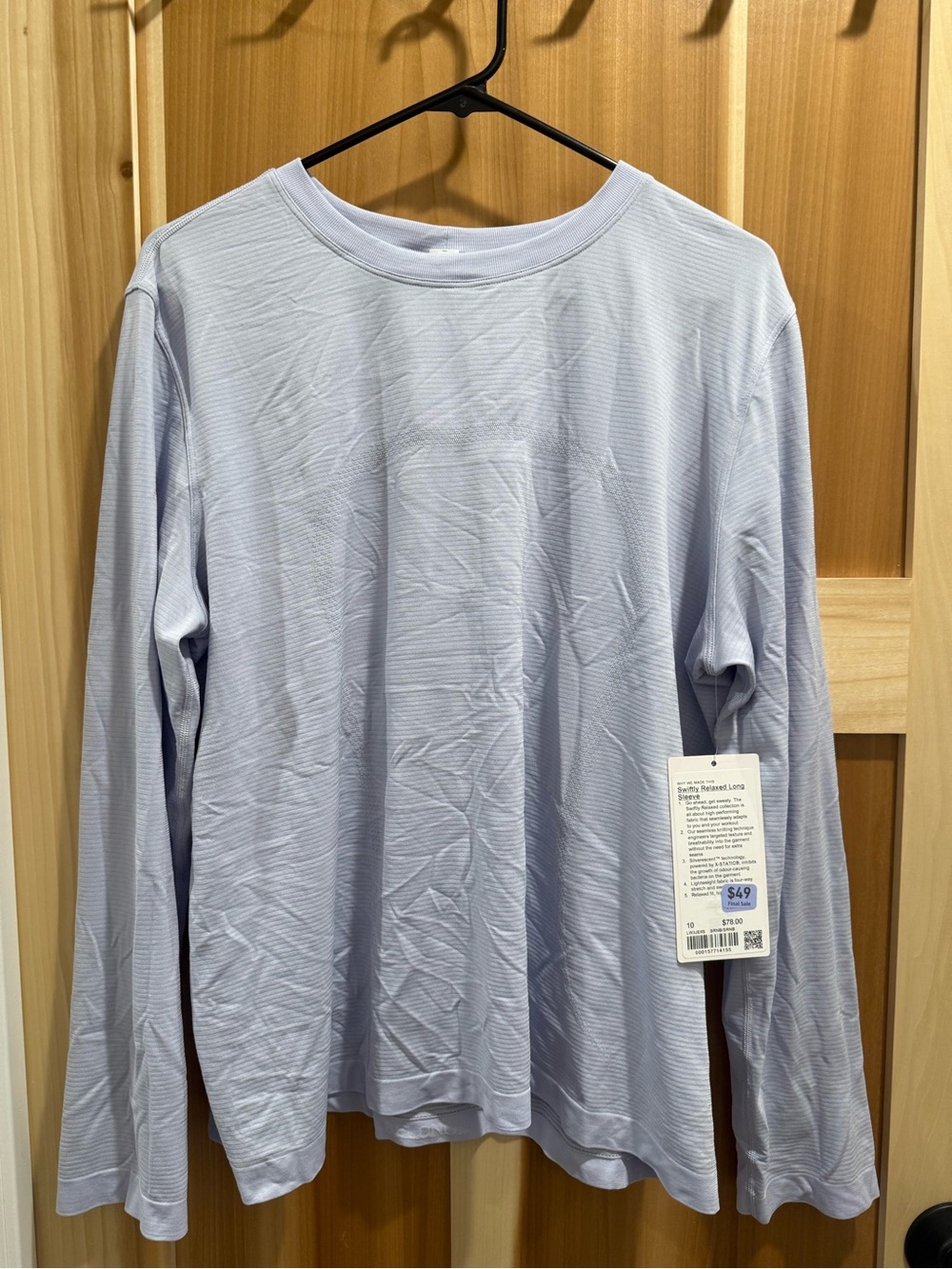 lululemon athletica Light Blue Women's Long-Sleeve Tee